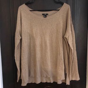 H&M Lightweight Sweater with Sparkly Stripes